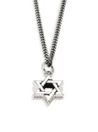 King Baby Studio 0.925 Sterling Silver Large Star Of David Pendant Necklace