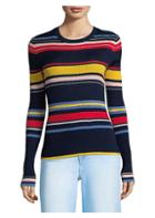 Frame Striped Long-sleeve Sweater
