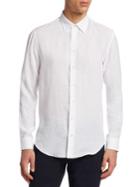 Emporio Armani Classic Linen Button-down Shirt