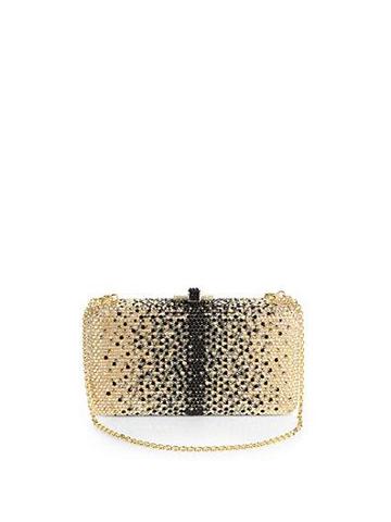 Judith Leiber Crystal-embellished Large Ombre Convertible Clutch