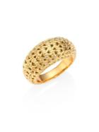 John Hardy Classic Chain 18k Yellow Gold Dome Ring