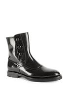 Alexander Mcqueen Patent Leather Flat Boots