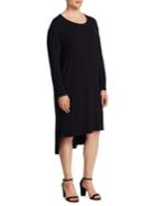 Eileen Fisher, Plus Size Hi-lo Scoopneck Dress