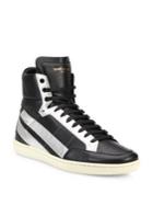 Saint Laurent High-top Calf-leather Sneakers