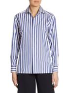 Ralph Lauren Collection Capri Striped Cotton Shirt