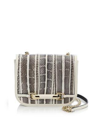 Jimmy Choo Zadie Mini Snakeskin Crossbody Bag