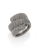 John Hardy Classic Chain Sterling Silver Double Coil Ring