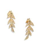 Mizuki Sea Of Beauty Diamond & 14k Yellow Gold Branchlet Earrings