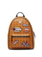 Mcm Patchwork Coated Canvas Backpack
