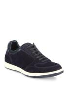 Giorgio Armani Suede & Leather Lace-up Sneakers