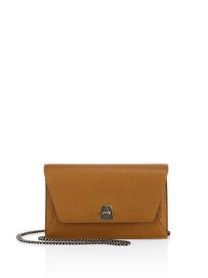 Akris Anouk Leather Envelope Chain Crossbody Bag