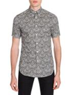 Alexander Mcqueen Lace-print Button-down Shirt