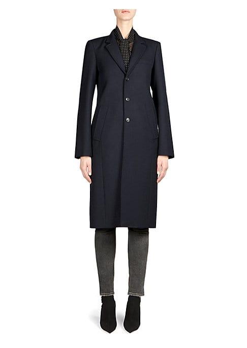 Balenciaga Wool Single-breasted Coat