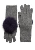 Eugenia Kim Sloane Pom-pom Fox Fur & Cashmere Gloves