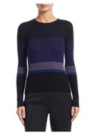 Akris Punto Long-sleeve Wool Ribbed Sweater