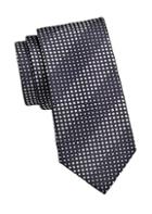 Giorgio Armani Woven Diagonal Dot Silk Tie