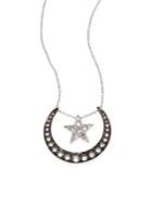 Annoushka Love Diamonds & 18k White Gold Lunar Pendant Necklace