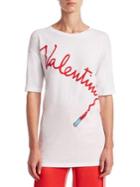 Valentino Valentino Logo Lipstick T-shirt