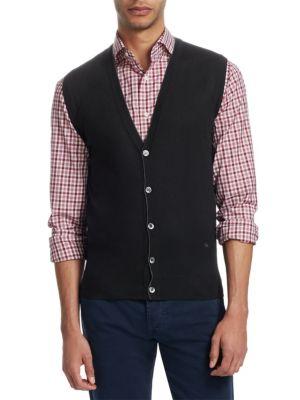 Isaia Buttoned Wool Vest