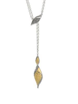 John Hardy 18k Gold Hammered Pendant Necklace