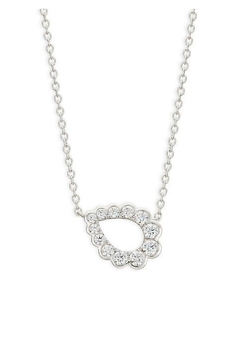 Hearts On Fire 18k White Gold & Diamond Teardrop Pendant Necklace