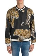 Dolce & Gabbana Leopard Silk Bomber Jacket