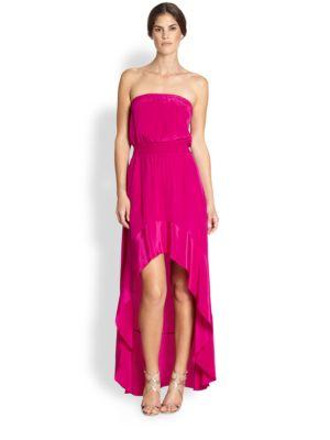 Jay Godfrey Bianca Silk Hi-lo Dress