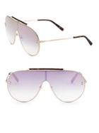 Stella Mccartney 99mm Mirrored Shield Sunglasses