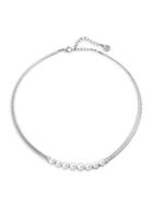 Majorica 6-7mm White Man-made Pearl Choker Necklace