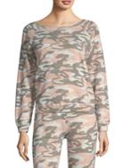 Monrow Camouflage Raglan Sleeve Pullover