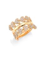 Hueb Hearts Diamond & 18k Rose Gold Ring