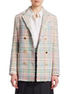 Thom Browne Double Rainbow Tweed Jacket