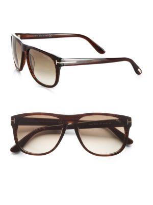 Tom Ford Eyewear Olivier Oversized Square Acetate Sunglasses