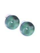 Alexis Bittar Lucite Button Clip-on Earrings