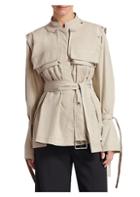 Proenza Schouler Belted Cropped Trench Jacket