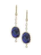 Meira T Diamond, Blue Labradorite & 14k Yellow Gold Drop Earrings