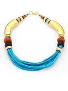 Lizzie Fortunato Turquoise & Amazonite Collar Necklace