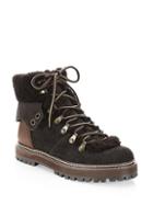 See By Chloe Eileen Lace-up Shearling-lined Ankle Boots