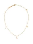 Zoe Chicco Itty Bitty Gold Diamond Charm Anklet