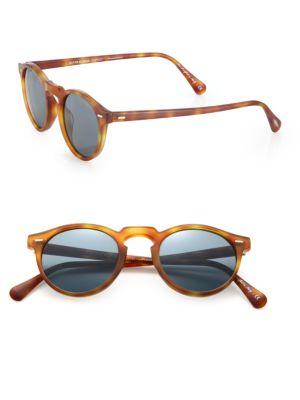 Oliver Peoples Gregory Peck 47mm Round Sunglasses