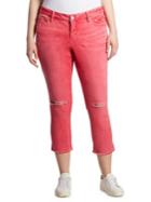 Slink Jeans, Plus Size Cotton-blend Cropped Jeans