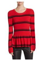 Saks Fifth Avenue Collection Ribbed Peplum Sweater