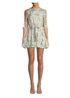 The Kooples Floral Cutout Popover Dress