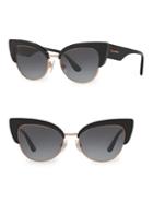 Dolce & Gabbana Dg4346 Half-rim 53mm Cat Eye Sunglasses