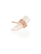 Jacquie Aiche Diamond Pave & Mother-of-pearl Tusk Single Stud Earring