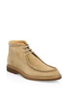 Saks Fifth Avenue Collection Suede Contrast Sole Desert Boots