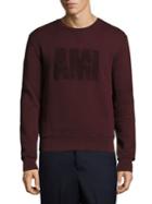 Ami Long Sleeve Cotton Sweatshirt