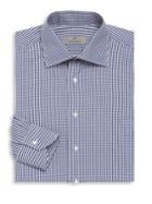 Canali Gingham Cotton Long Sleeve Shirt