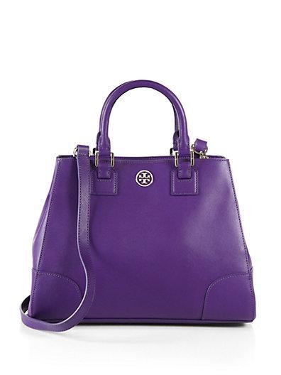 Tory Burch Robinson Triangular Leather Tote