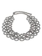 Kenneth Jay Lane Crystal Lace Choker Necklace